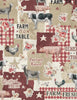 Farmhouse Chic Main-Tan/Red