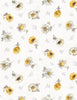 Fields of Gold:Floral Toss-White