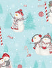 Frosty Merry-Mints:Teal Scenic Snowmen