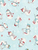 Frosty Merry-Mints:Teal Snowman
