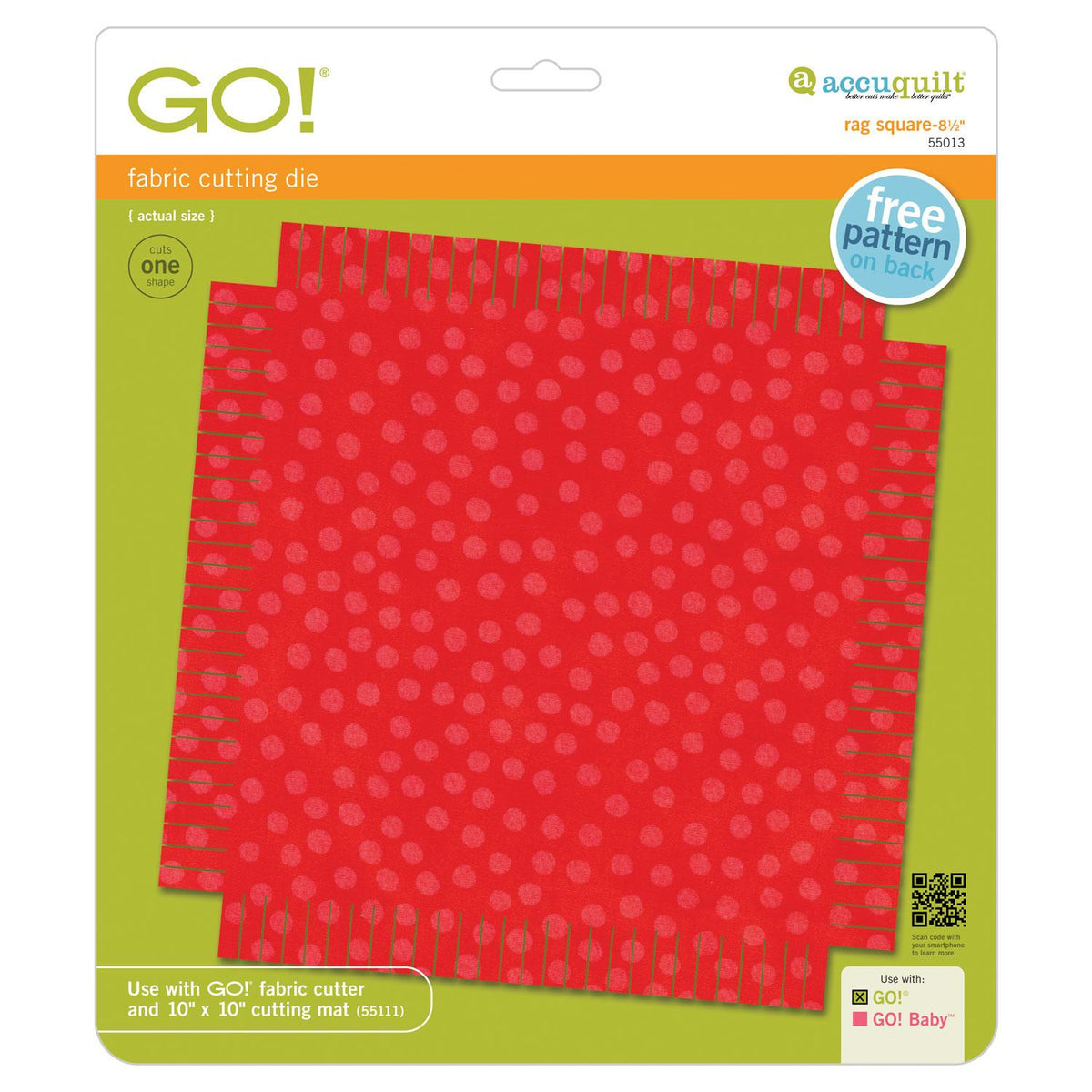 GO! Rag Square 8.5in 55013
