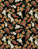 Garden Gate Roosters: Black Floral