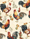 Garden Gate Roosters: Cream All Over