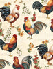 Garden Gate Roosters: Cream All Over