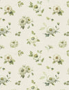 Green Fields: Cream Med.Floral