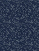 Green Fields: Dk Blue Tonal Leaves