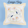 Embroidery Elite: Happy as a Lark Trapunto Pillow Kimberbell Design Only