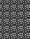 Illusion: Black Floral Grid