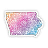 Iowa Mandala Pattern Sticker