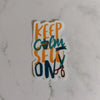 Keep Calm and Sew On Sticker