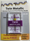 Klasse Twin Needle 2.0mm-Metallic