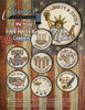 Patriotic Coasters Embroidery Collection by Claudia's Creations