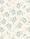 Sapphire Blossoms: Medium Floral -Cream