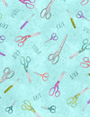 Sew Be It: Scissors Teal