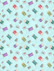 Sew Be It: Teal Spools,Thimbles & Bobbins