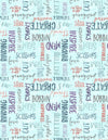Sew Be It: Words Teal