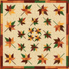 Swirling Leaves Table Topper Quilt