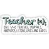 Teacher Definition Sticker