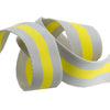Tula Pink Striped Grey/Neon Yellow Webbing 1.5" wide