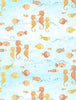 Water Wishes Fish Blue & Orange by Wilmington Prints